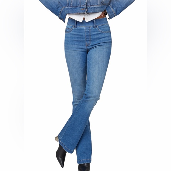 SPANX Denim - Spanx Flare Leg Pull-On Jeans